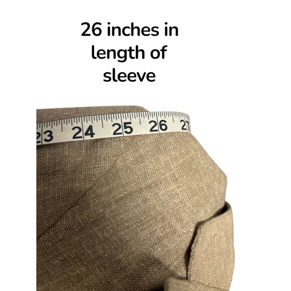 Vintage David Hunter Men’s Tan Linen Blend Blazer Sport Coat – Size 40 Long – Tw - Picture 7 of 7